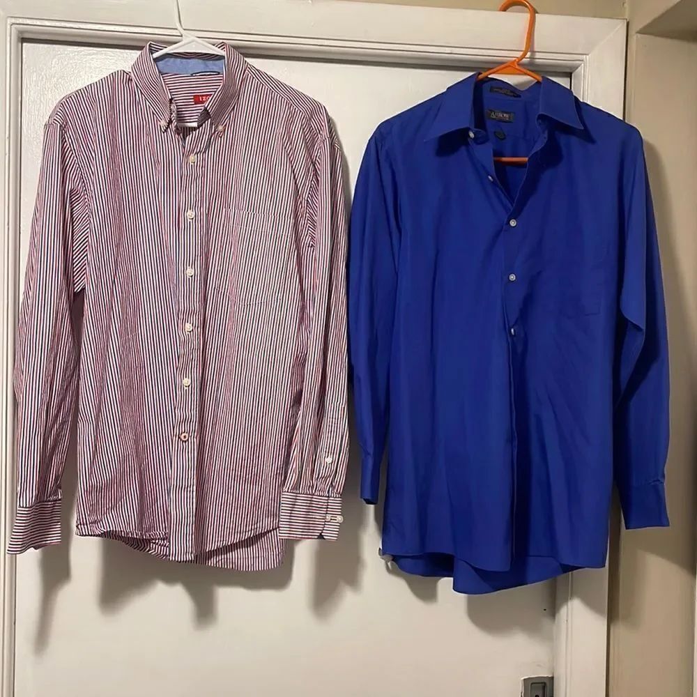 Mens IZod/Arrow button down shirt bundle medium